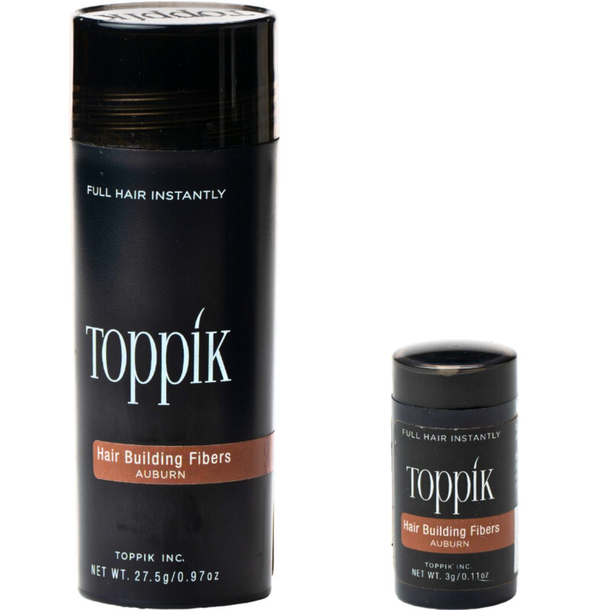 Toppik סיבי שיער טופיק צבע אדום 27.5 גרם + אריזת נסיעות 3 גרם מתנה Toppik סיבי שיער טופיק צבע אדום 27.5 גרם + אריזת נסיעות 3 גרם מתנה