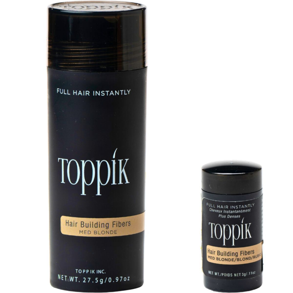 Toppik סיבי שיער טופיק צבע בלונד 27.5 גרם + אריזת נסיעות 3 גרם מתנה Toppik סיבי שיער טופיק צבע בלונד 27.5 גרם + אריזת נסיעות 3 גרם מתנה