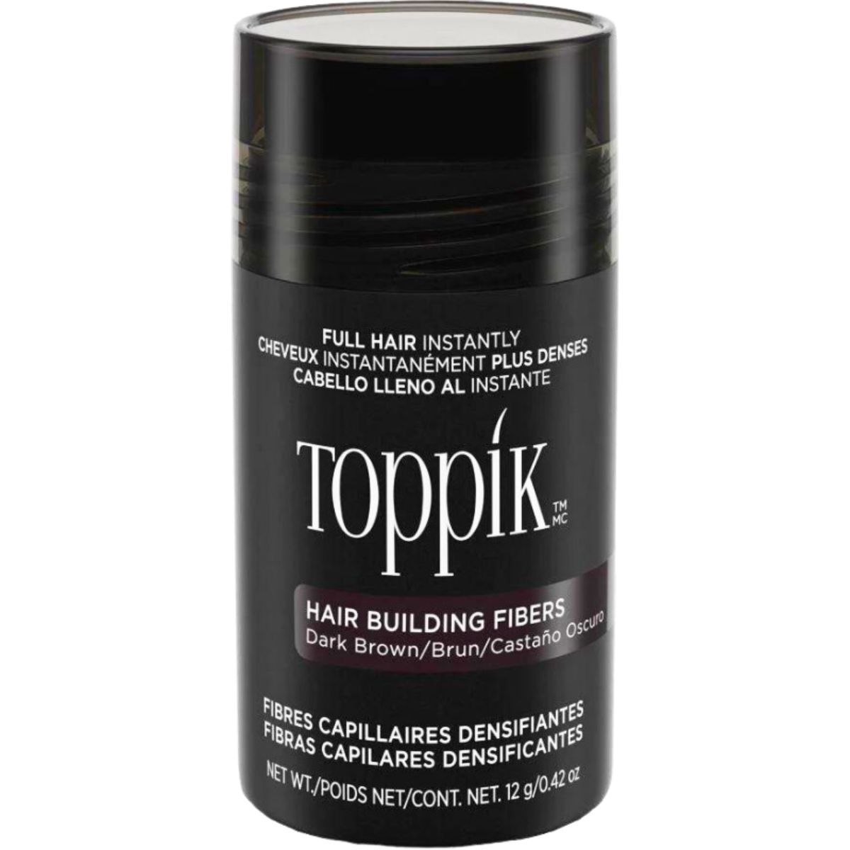 Toppik סיבי שיער טופיק צבע חום כהה 12 גרם Toppik סיבי שיער טופיק צבע חום כהה 12 גרם