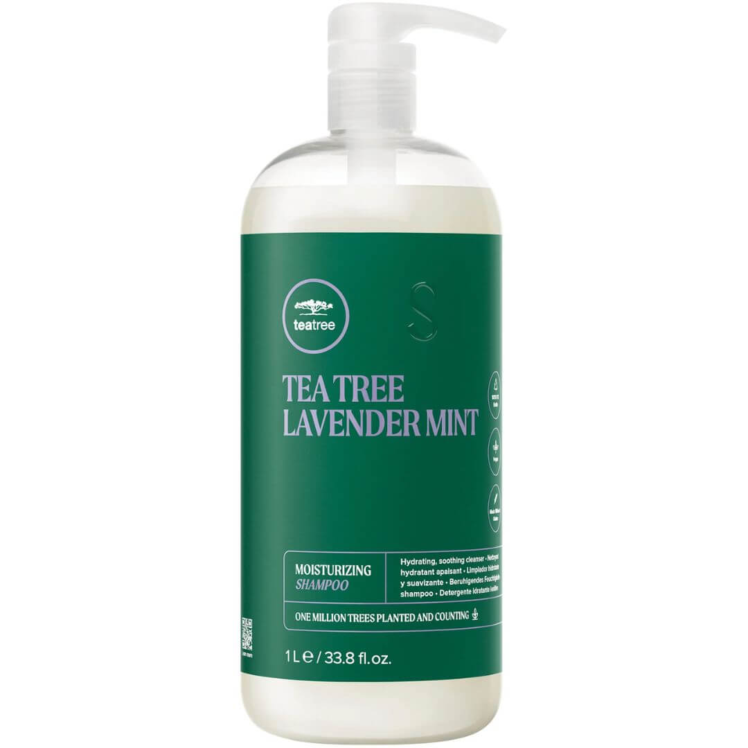 שמפו tea tree לשיער לוונדר ומנטה פול מיטשל 1000 מ"ל שמפו tea tree לשיער לוונדר ומנטה פול מיטשל 1000 מ"ל
