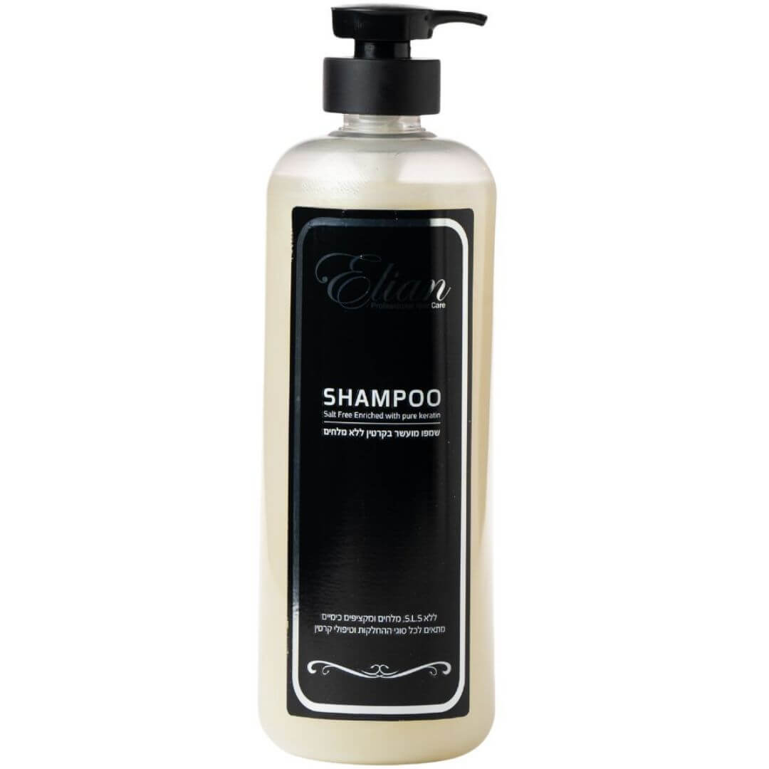 שמפו מועשר בקרטין ללא מלחים אליאן 1000 מ"ל שמפו מועשר בקרטין ללא מלחים אליאן 1000 מ"ל