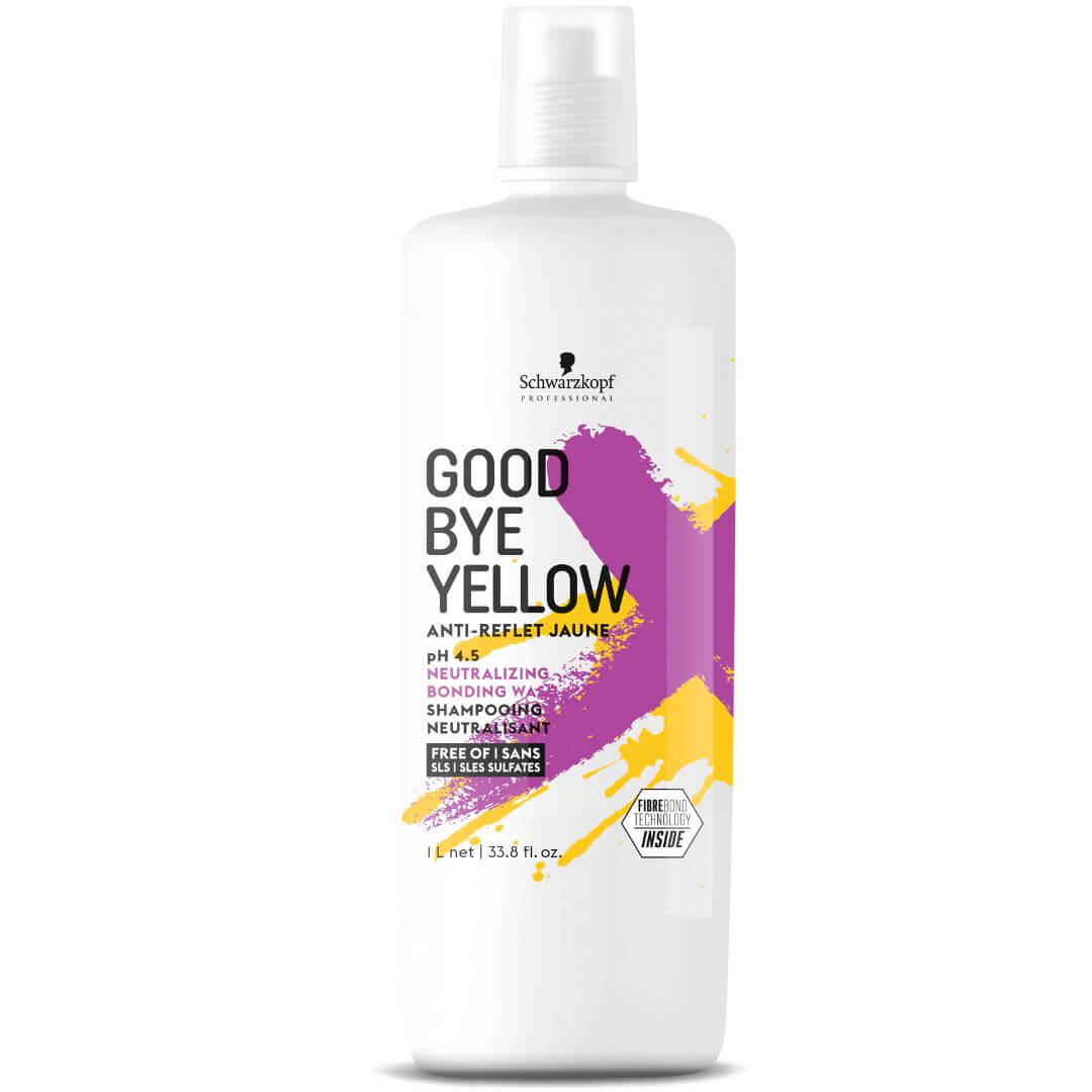 שמפו לניטרול גוון צהוב בשיער GOOD BYE YELLOW גוד ביי ילו 1000 מ"ל שוורצקופף שמפו לניטרול גוון צהוב בשיער GOOD BYE YELLOW גוד ביי ילו 1000 מ"ל שוורצקופף