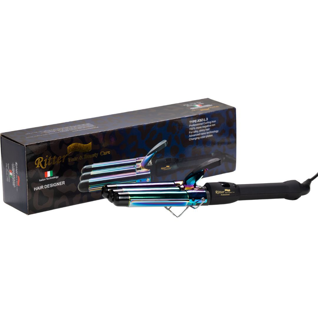 מסלסל שיער טורמלין טריפל משולש מקצועי Ritter XSZ-L.3 ריטר מסלסל שיער טורמלין טריפל משולש מקצועי Ritter XSZ-L.3 ריטר