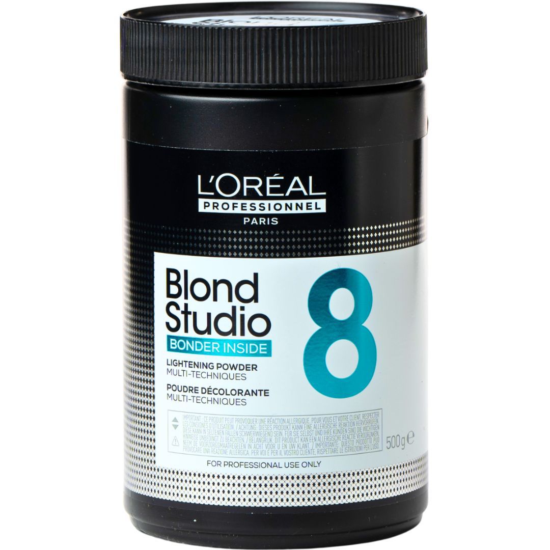 אבקת הבהרה בלונד סטודיו BLOND STUDIO לגוונים פתוחים וגווני בליאז' עד 8 טונים לוריאל 500 גרם אבקת הבהרה בלונד סטודיו BLOND STUDIO לגוונים פתוחים וגווני בליאז' עד 8 טונים לוריאל 500 גרם
