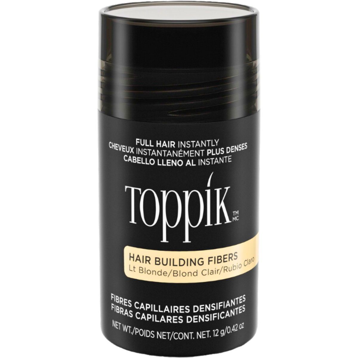 Toppik סיבי שיער טופיק צבע בלונד בהיר- פלטין 12 גרם Toppik סיבי שיער טופיק צבע בלונד בהיר- פלטין 12 גרם