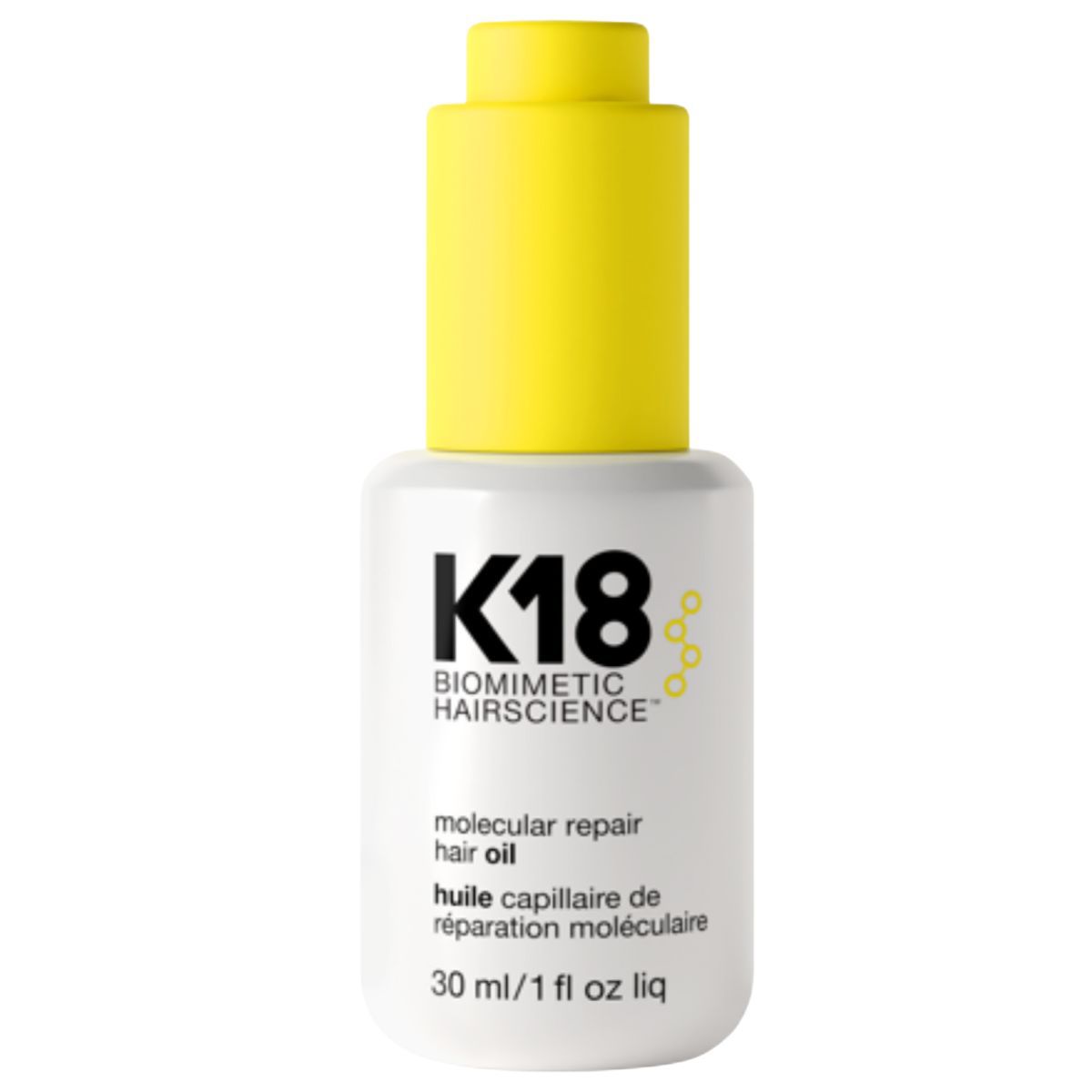 K18 שמן לתיקון ושיקום מולקולרי של השיער 30 מ"ל K18 שמן לתיקון ושיקום מולקולרי של השיער 30 מ"ל