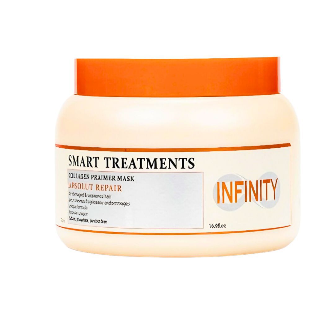 מסכה לשיער יבש פגום ושבור INFINITY ABSOLUT REPAIR אינפיניטי 500 מ"ל מסכה לשיער יבש פגום ושבור INFINITY ABSOLUT REPAIR אינפיניטי 500 מ"ל