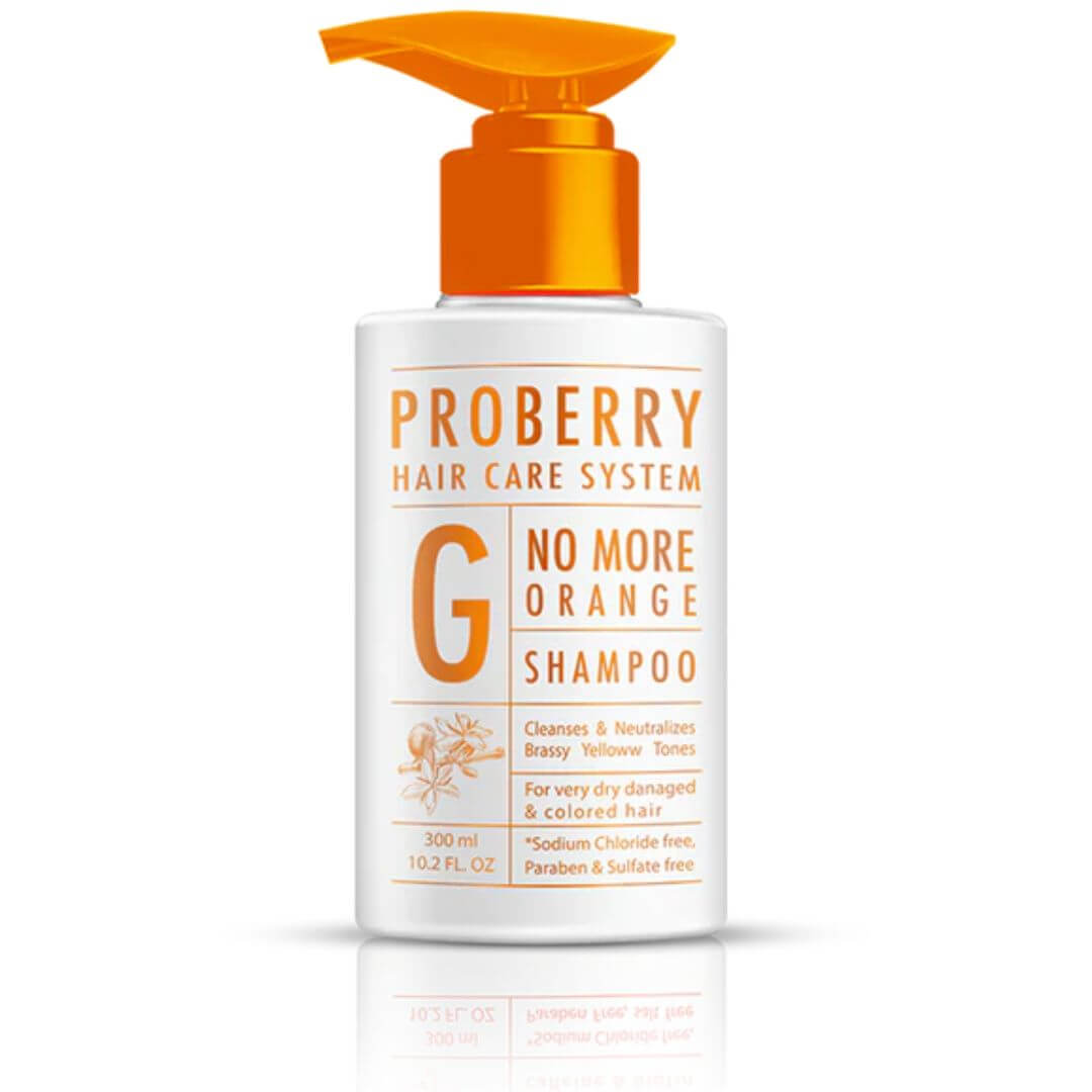שמפו לשטיפה מושלמת ולנטרול הגוון הכתום PROBERRY לשיער יבש מאוד, פגום וצבוע שמפו לשטיפה מושלמת ולנטרול הגוון הכתום PROBERRY לשיער יבש מאוד, פגום וצבוע