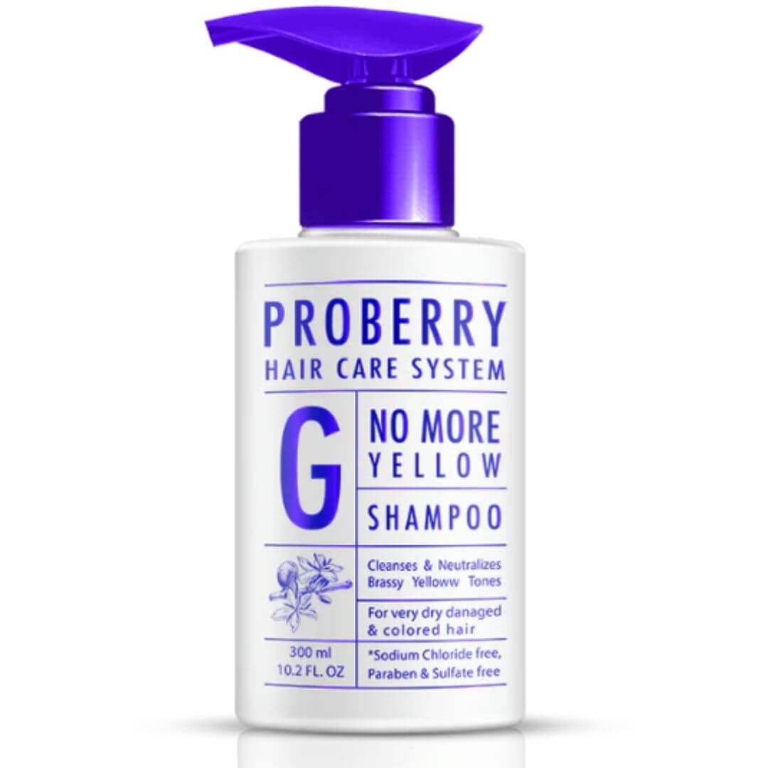 שמפו לשטיפה מושלמת PROBERRY לנטרול הגוון הצהוב בשיער שמפו לשטיפה מושלמת PROBERRY לנטרול הגוון הצהוב בשיער