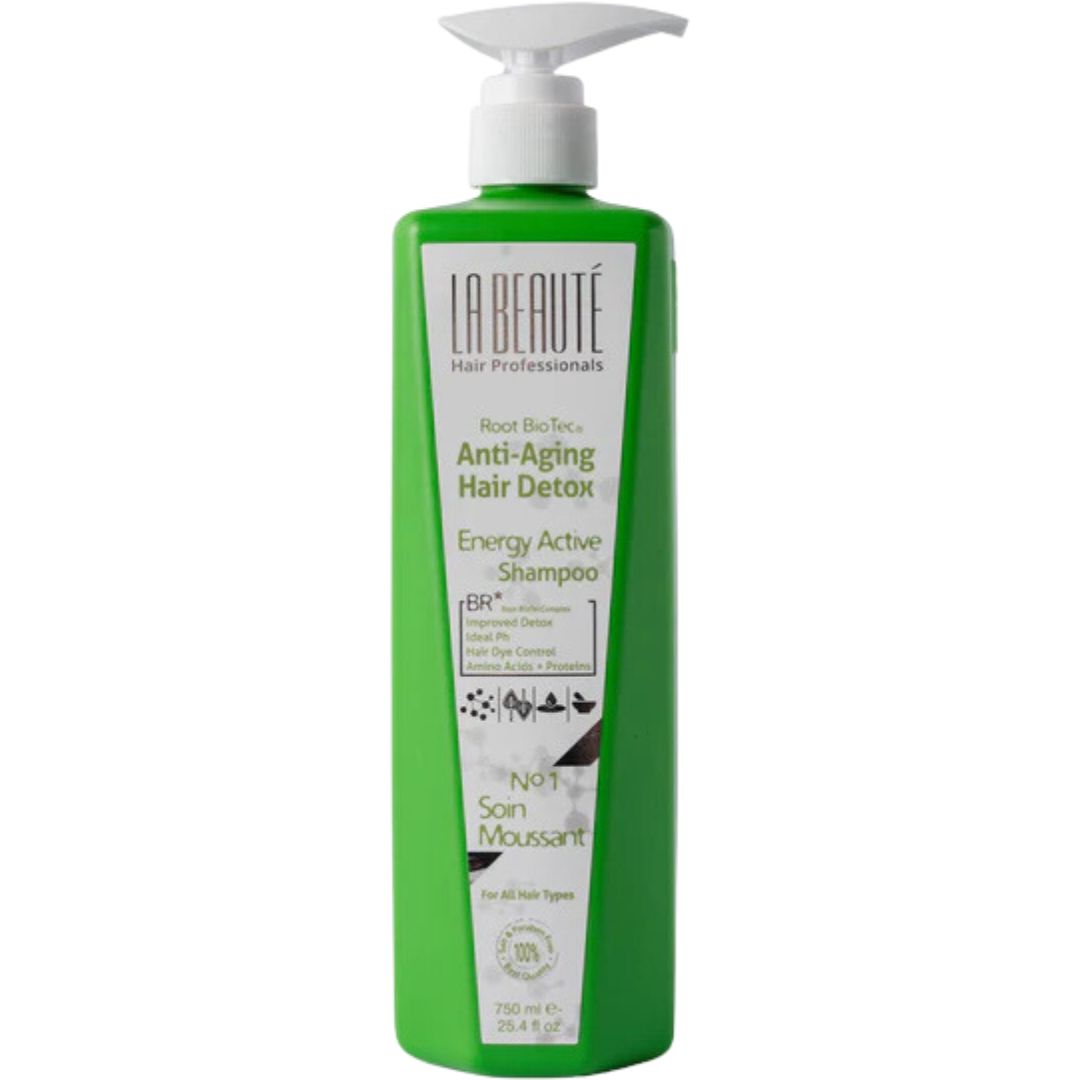 שמפו אנרגטי לחיזוק שיער דליל - Anti-aging Hair Detox Energy לה בוטה 750 מ"ל שמפו אנרגטי לחיזוק שיער דליל - Anti-aging Hair Detox Energy לה בוטה 750 מ"ל