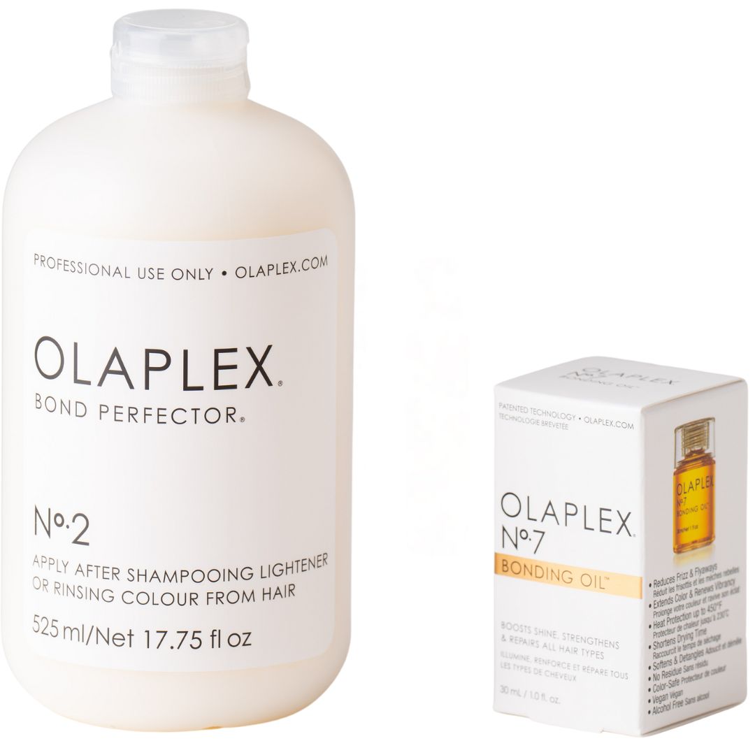 תכשיר לשיער לחיזוק מבנה השערה OLAPLEX NO.2 אולפלקס 525 מ"ל + שמן משקם לשיער OLAPLEX אולפלקס בונדינר מס` 7 30 מ"ל תכשיר לשיער לחיזוק מבנה השערה OLAPLEX NO.2 אולפלקס 525 מ"ל + שמן משקם לשיער OLAPLEX אולפלקס בונדינר מס` 7 30 מ"ל