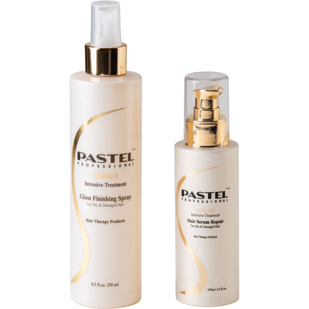 ספריי ברק וגימור PASTEL פסטל 250 מ"ל +סרום לשיער פסטל 100 מ"ל ספריי ברק וגימור PASTEL פסטל 250 מ"ל +סרום לשיער פסטל 100 מ"ל