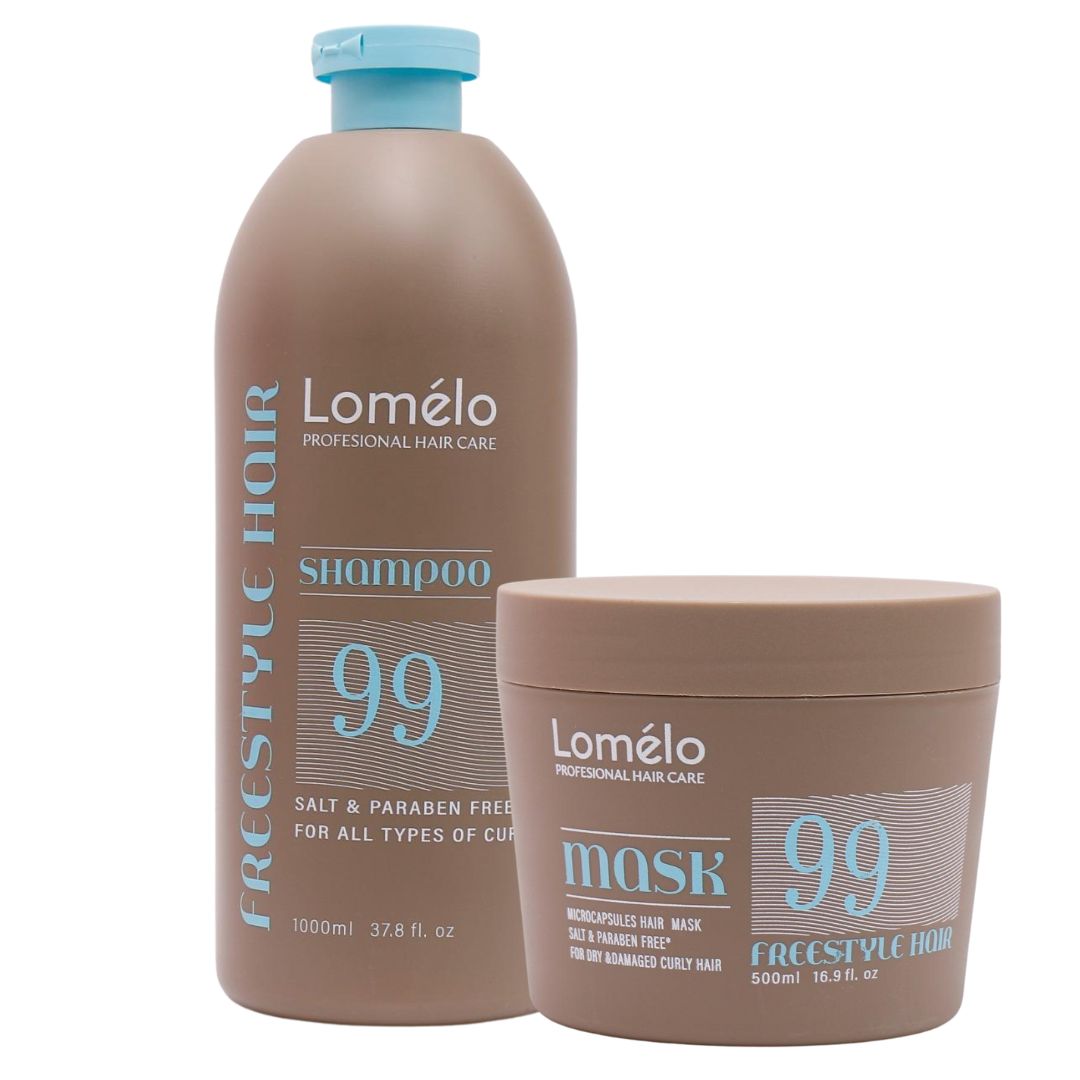 מארז שמפו + מסכה לומלו LOMELO לשיער מתולתל מארז שמפו + מסכה לומלו LOMELO לשיער מתולתל