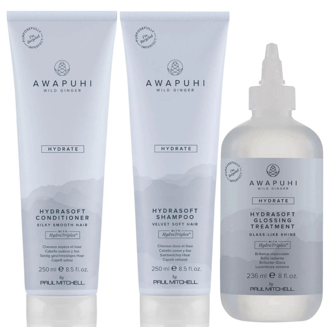 מארז שמפו לחות הידראסופט AWAPUHI HYDRASOFT לשיער צבוע פול מיטשל 250 מ"ל + מרכך לשיער Wild Ginger Hydrasoft לכל סוגי השיער פול מיטשל 250 מ"ל + מארז שמפו לחות הידראסופט AWAPUHI HYDRASOFT לשיער צבוע פול מיטשל 250 מ"ל + מרכך לשיער Wild Ginger Hydrasoft לכל סוגי השיער פול מיטשל 250 מ"ל +